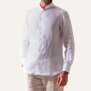 Casual Linen Shirt White