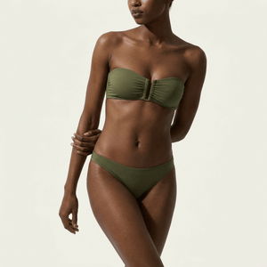Bandeau Top Olive - Bikini_Top - K A M P O S