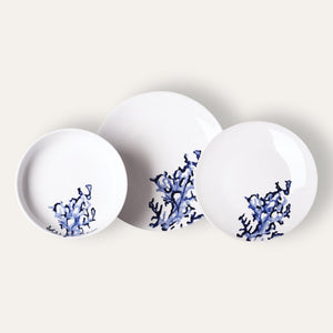 Dinner Plate Coral Blue - Pottery - K A M P O S