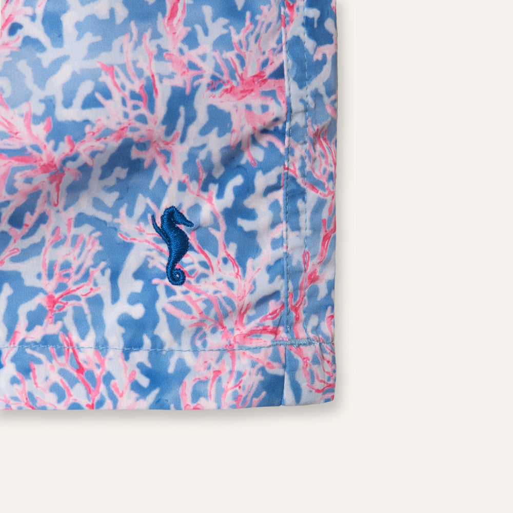 Swim Shorts Long Coral Red - Swimshorts_Man - K A M P O S