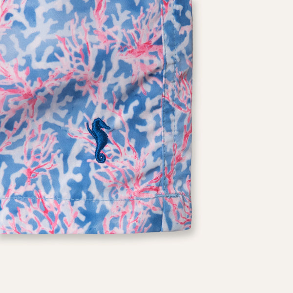 Swim Shorts Long Coral Red - Swimshorts_Man - K A M P O S