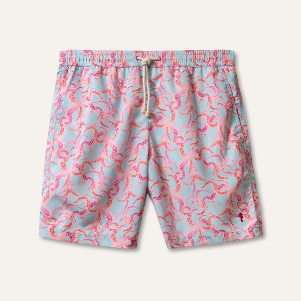 Swim Shorts Long Octopus Blue - Swimshorts_Man - K A M P O S