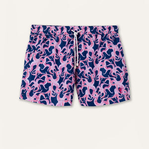 Swim Shorts Octopus Navy/Pink - Swimshorts_Man - K A M P O S