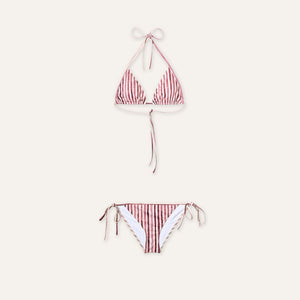 Tie - Side Bikini Sealights Burgundy - Bikini_Woman - K A M P O S