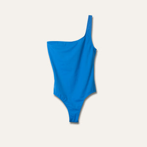One-Shoulder One Piece Aeolian Blue -