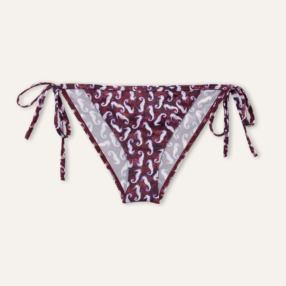 Classic Slip Seahorse Burgundy -