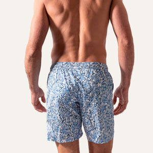 Swim Shorts Long Coral Blue