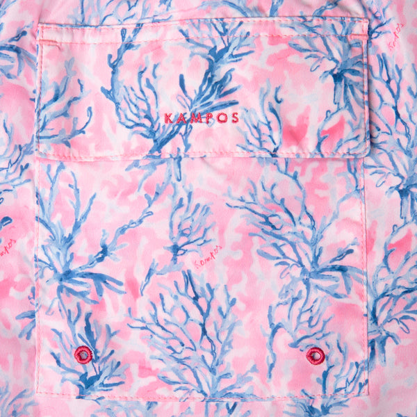 Swim Shorts Long Coral Pink -