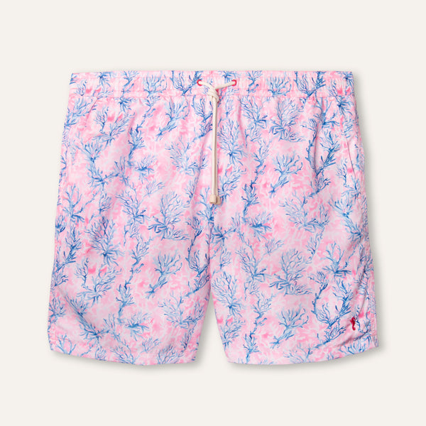 Swim Shorts Long Coral Pink -