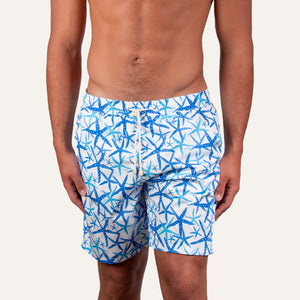 Swim Shorts Long Starfish White -