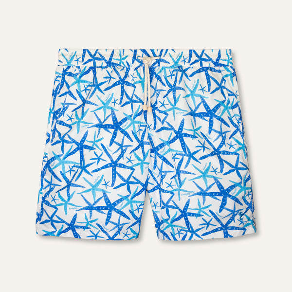 Swim Shorts Long Starfish White -