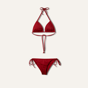 Tie-Side Bikini Red -